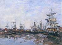 Boudin, Eugene - Trouville, the Port at Low Tide